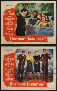 2h640 ONE MORE TOMORROW 4 LCs 1946 Ann Sheridan, Dennis Morgan, Alexis Smith, Jane Wyman, Carson!