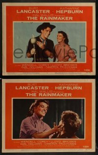2h642 RAINMAKER 4 LCs 1956 great images of Burt Lancaster & Katharine Hepburn!