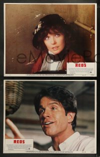 2h643 REDS 4 LCs 1981 images of actor/director Warren Beatty as John Reed, gorgeous Diane Keaton!