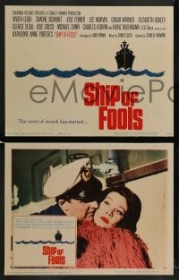 2h328 SHIP OF FOOLS 8 LCs 1965 Stanley Kramer's movie based on Katharine Anne Porter's book!