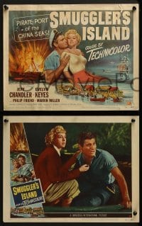 2h336 SMUGGLER'S ISLAND 8 LCs 1951 Jeff Chandler, Evelyn Keyes, Pirate Port of China Seas!
