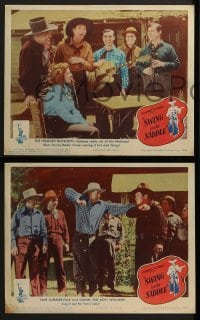 2h772 SWING IN THE SADDLE 3 LCs 1944 Jimmy Wakely, Jane Frazee, country western musical stars!