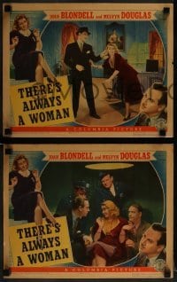 2h501 THERE'S ALWAYS A WOMAN 6 LCs 1938 Joan Blondell, Melvyn Douglas & Mary Astor!