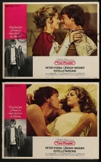 2h390 TWO PEOPLE 8 LCs 1973 Robert Wise directed, Peter Fonda, Lindsay Wagner!