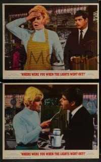 2h410 WHERE WERE YOU WHEN THE LIGHTS WENT OUT 8 LCs 1968 sexy Doris Day, Robert Morse, Terry-Thomas!