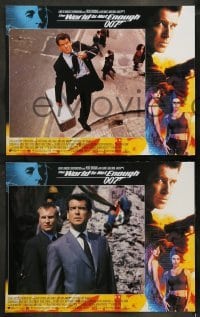 2h001 WORLD IS NOT ENOUGH 12 LCs 1999 Pierce Brosnan as James Bond, Denise Richards, Sophie Marceau!