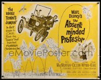 2j507 ABSENT-MINDED PROFESSOR 1/2sh 1961 Disney, Flubber, Fred MacMurray in title role!