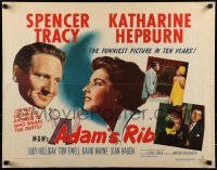 2j510 ADAM'S RIB style B 1/2sh 1949 husband & wife Spencer Tracy & Katharine Hepburn are lawyers!