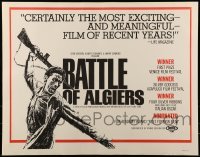 2j533 BATTLE OF ALGIERS 1/2sh R1970s Gillo Pontecorvo's La Battaglia di Algeri, cool art!