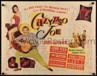 2j562 CALYPSO JOE style B 1/2sh 1957 Herb Jeffries, sexy Angie Dickinson, bongo beat, cool images!