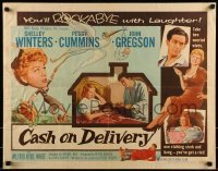 2j565 CASH ON DELIVERY style A 1/2sh 1956 Shelley Winters, Peggy Cummins, you'll rockabye w/laughter