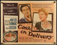 2j566 CASH ON DELIVERY style B 1/2sh 1956 Shelley Winters, Peggy Cummins, you'll rockabye w/laughter