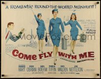 2j581 COME FLY WITH ME 1/2sh 1963 sexy airline hostesses daydreaming of men!