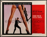 2j635 FOR YOUR EYES ONLY 1/2sh 1981 no one comes close to Roger Moore as James Bond 007!
