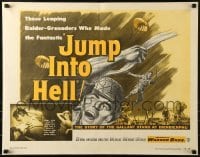 2j703 JUMP INTO HELL 1/2sh 1955 Indochina war, David Butler directed, Jacques Sernas!