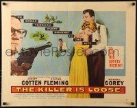 2j709 KILLER IS LOOSE style B 1/2sh 1956 Budd Boetticher, Joseph Cotten uses Rhonda Fleming as bait!