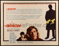 2j724 LISA 1/2sh 1962 Stephen Boyd, beautiful Dolores Hart, The Inspector, cool silhouette art!
