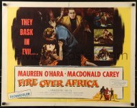 2j742 MALAGA style B 1/2sh 1954 Maureen O'Hara is a lady from nowhere, Macdonald Carey!