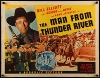 2j744 MAN FROM THUNDER RIVER style A 1/2sh 1943 Wild Bill Elliot, Gabby Hayes, Anne Jeffreys