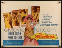 2j760 MILLIONAIRESS 1/2sh 1960 beautiful Sophia Loren needs love, Peter Sellers!