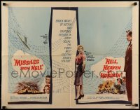 2j767 MISSILES FROM HELL/HELL, HEAVEN OR HOBOKEN 1/2sh 1959 WWII action double bill!