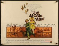2j778 MUSIC MAN 1/2sh 1962 Robert Preston, Shirley Jones, art of parade, classic musical!