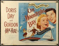 2j794 ON MOONLIGHT BAY 1/2sh 1951 great image of singing Doris Day & Gordon MacRae on sailboat!