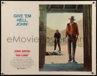 2j849 RIO LOBO 1/2sh 1971 Howard Hawks, Give 'em Hell, John Wayne, great cowboy image!