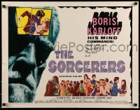2j883 SORCERERS 1/2sh 1967 Boris Karloff turns them on & off to live, love, die or KILL!