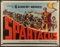 2j884 SPARTACUS 1/2sh 1961 classic Stanley Kubrick & Kirk Douglas epic, cool art of battle!