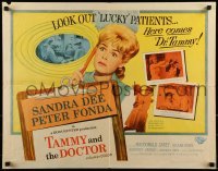 2j907 TAMMY & THE DOCTOR 1/2sh 1963 Harry Keller directed, Peter Fonda, sexy nurse Sandra Dee!
