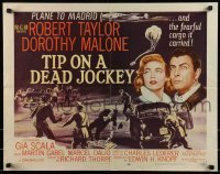 2j929 TIP ON A DEAD JOCKEY style A 1/2sh 1957 Robert Taylor & Malone caught up in horse race crime!