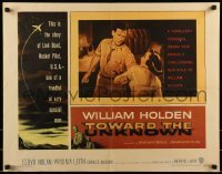 2j937 TOWARD THE UNKNOWN 1/2sh 1956 William Holden & Virginia Leith in sci-fi space travel!