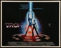 2j941 TRON 1/2sh 1982 Walt Disney sci-fi, Jeff Bridges in a computer, cool special effects!