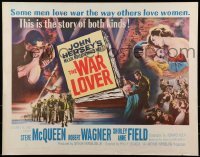 2j959 WAR LOVER 1/2sh 1962 Steve McQueen & Robert Wagner loved war like others loved women!