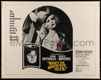 2j972 WHAT'S THE MATTER WITH HELEN 1/2sh 1971 Debbie Reynolds, Shelley Winters, wild horror image!