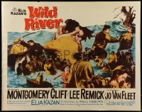2j981 WILD RIVER 1/2sh 1960 directed by Elia Kazan, Montgomery Clift embraces Lee Remick!
