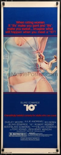 2j001 '10' insert 1979 Blake Edwards, John Alvin art of Dudley Moore & sexy Bo Derek!