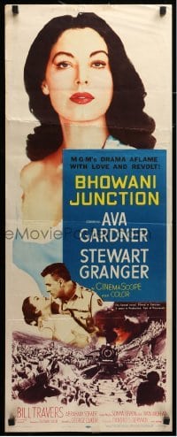 2j042 BHOWANI JUNCTION insert 1955 sexy Eurasian beauty Ava Gardner in a flaming love story!