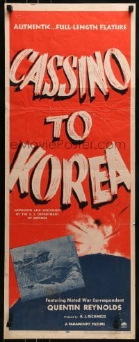 2j085 CASSINO TO KOREA insert 1950 Paramount documentary comparing the liberation of Italy to Korea
