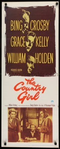 2j102 COUNTRY GIRL insert 1954 Grace Kelly, Bing Crosby, William Holden, by Clifford Odets!