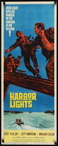2j177 HARBOR LIGHTS insert 1963 each light spelled danger in the harbor of no return!