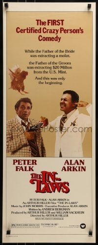 2j202 IN-LAWS insert 1979 classic Peter Falk & Alan Arkin screwball comedy!