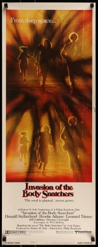 2j204 INVASION OF THE BODY SNATCHERS style A insert 1978 Kaufman classic remake of sci-fi thriller!