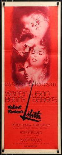 2j245 LILITH insert 1964 Warren Beatty, before Eve, there was evil, and her name was Jean Seberg!