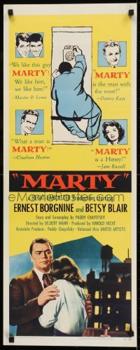 2j294 MARTY insert 1955 directed by Delbert Mann, Ernest Borgnine, written by Paddy Chayefsky!