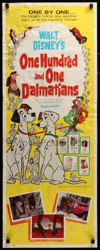 2j330 ONE HUNDRED & ONE DALMATIANS insert 1961 most classic Walt Disney canine family cartoon!