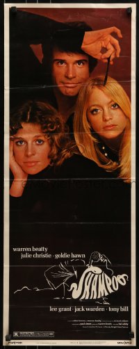2j382 SHAMPOO insert 1975 best close up of Warren Beatty, Julie Christie & Goldie Hawn!