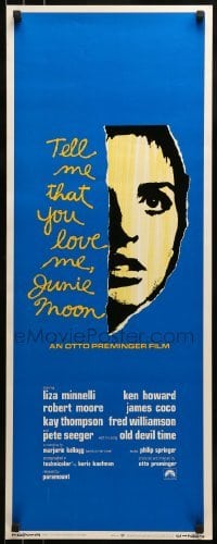 2j433 TELL ME THAT YOU LOVE ME JUNIE MOON insert 1970 Otto Preminger, cool art of Liza Minnelli!