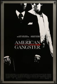 2k039 AMERICAN GANGSTER 1sh 2007 Denzel Washington, Russell Crowe, Ridley Scott directed!